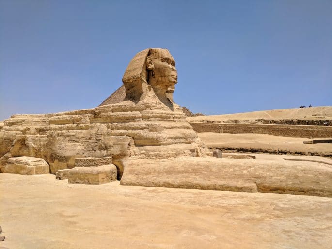A Esfinge em Gizé: a melhor época para visitar o Egito é qualquer uma para ver isto.
